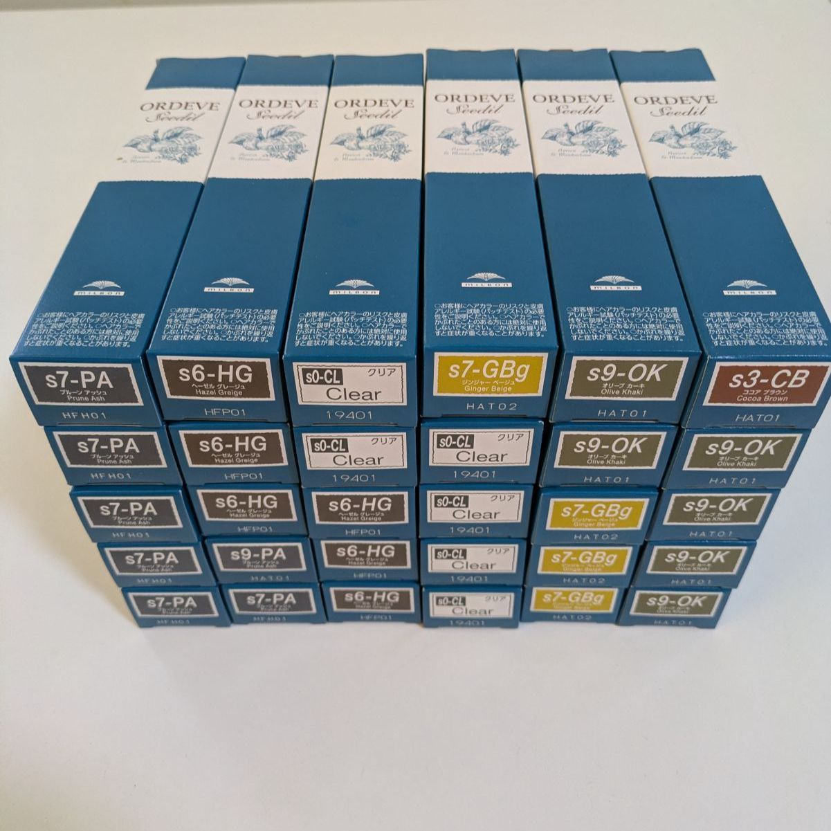 【30本まとめ売り】ミルボンオルディーブシーディル　カラー剤