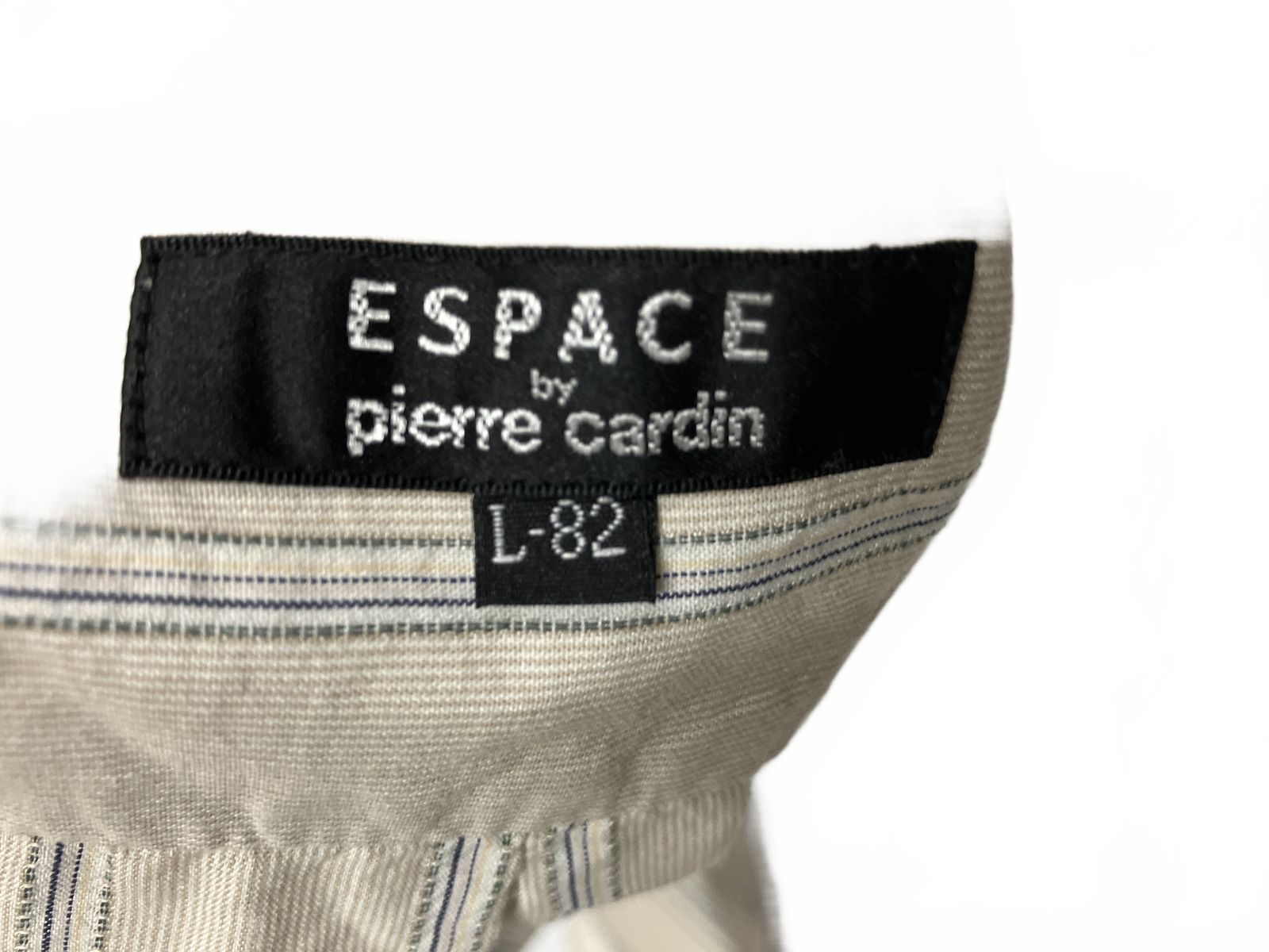 ESPACE by pierre cardin ストライプ 長袖シャツ Lサイズ