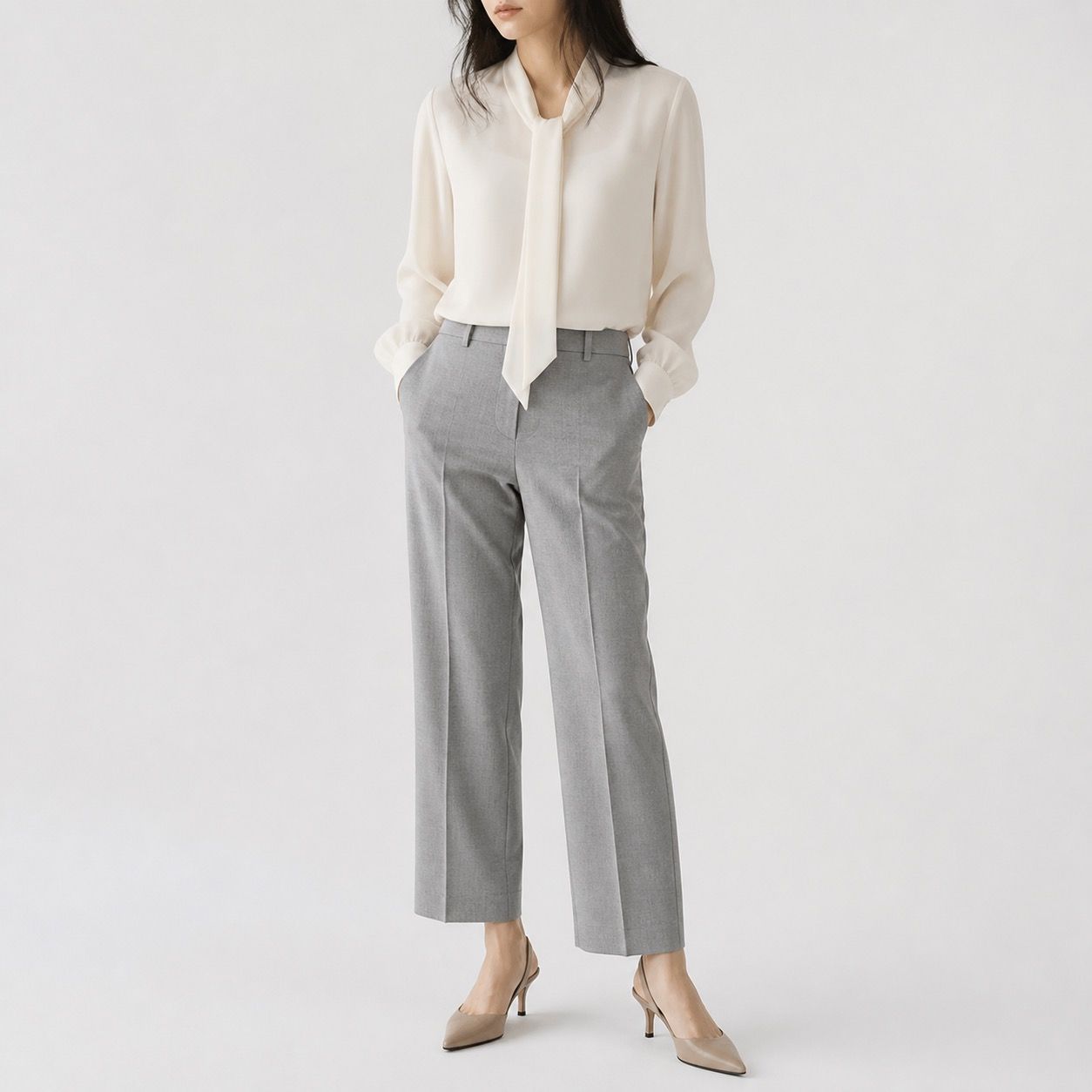 theory luxe セオリーリュクス グレー スラックス 36