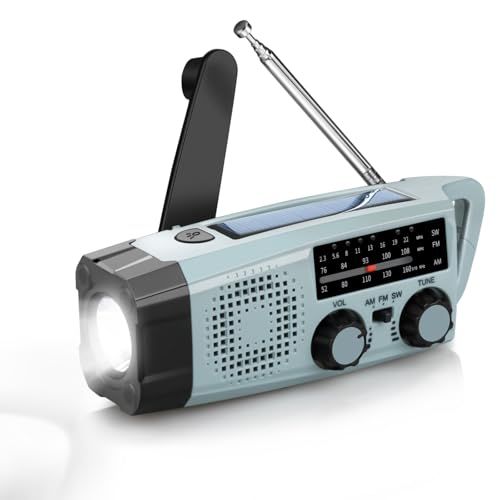 【新品】防災ラジオ ソーラー多機能 懐中電灯付き SW/AM/FM Radio 携帯 ポータブル (FM76-108MHz) SOSアラート 台風・地震・津波・停電対策 災害 手回しラジオ小型 2000mAhバッテリー USB充電 ソーラー充 0bf034f5