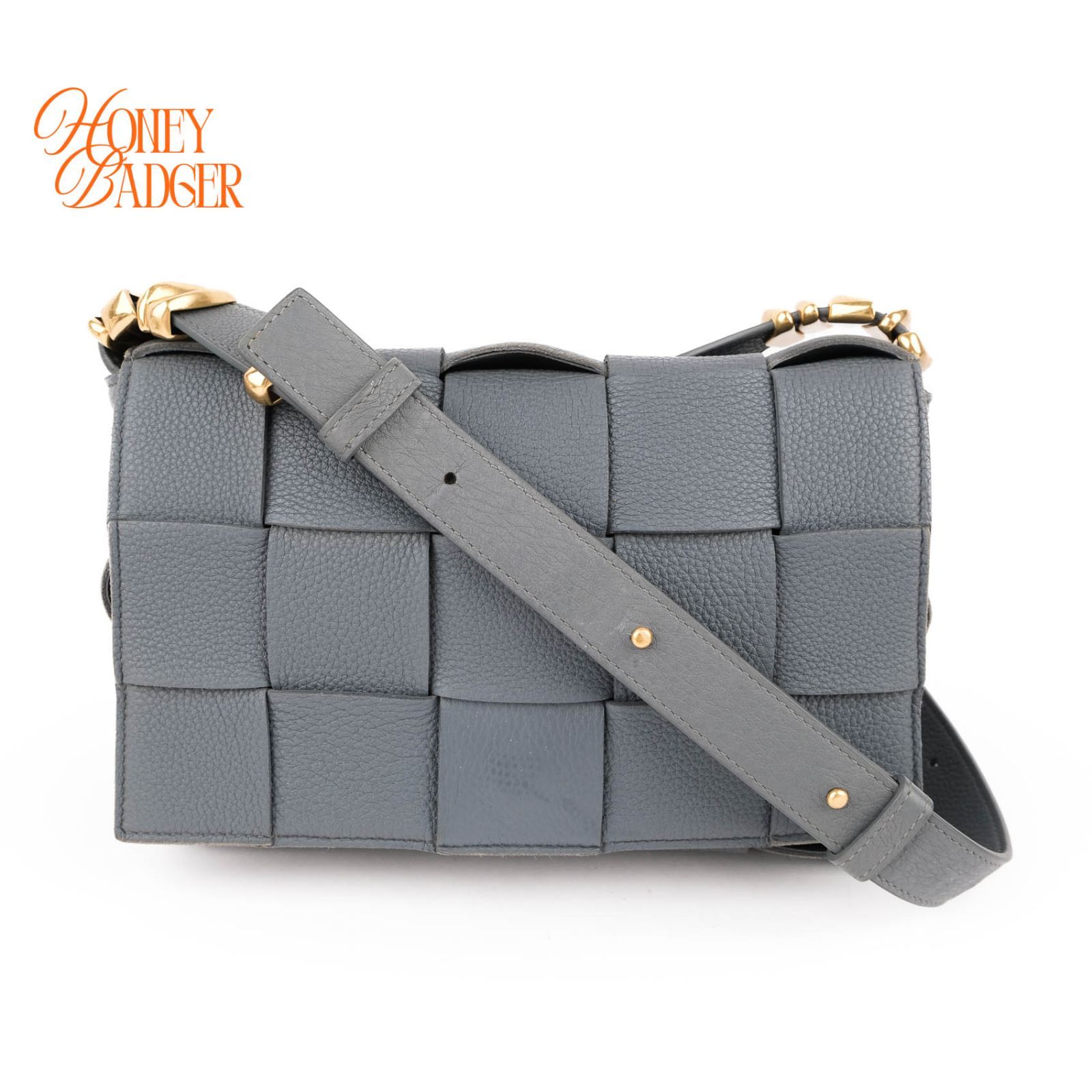【希少/ほぼ新品】ボッテガヴェネタ カセット 2WAY ショルダーバッグ グレー 灰