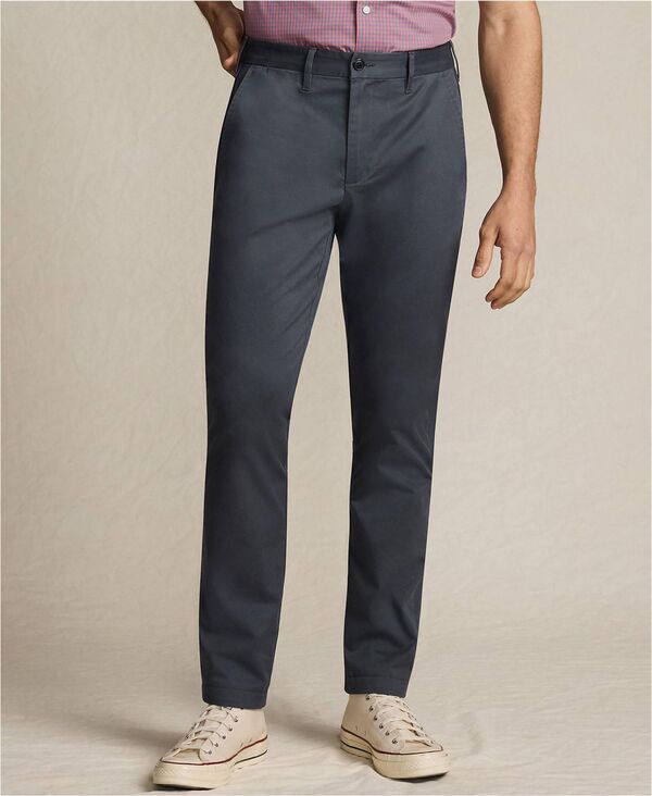 ランズエンド メンズ ボトムス カジュアルパンツ スリムフィット Lands End Mens Travel Kit Slim Fit Chino Pant Steel gray グレー