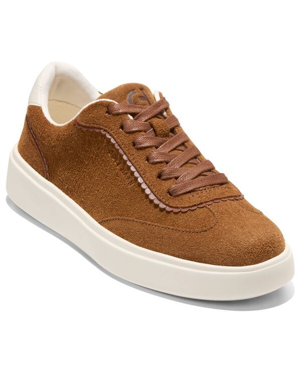 コールハーン レディース シューズ スニーカー Cole Haan Womens Grand Crosscourt Arlowe Sneakers Chocolate Tobacco Suede Ivory アイボリー