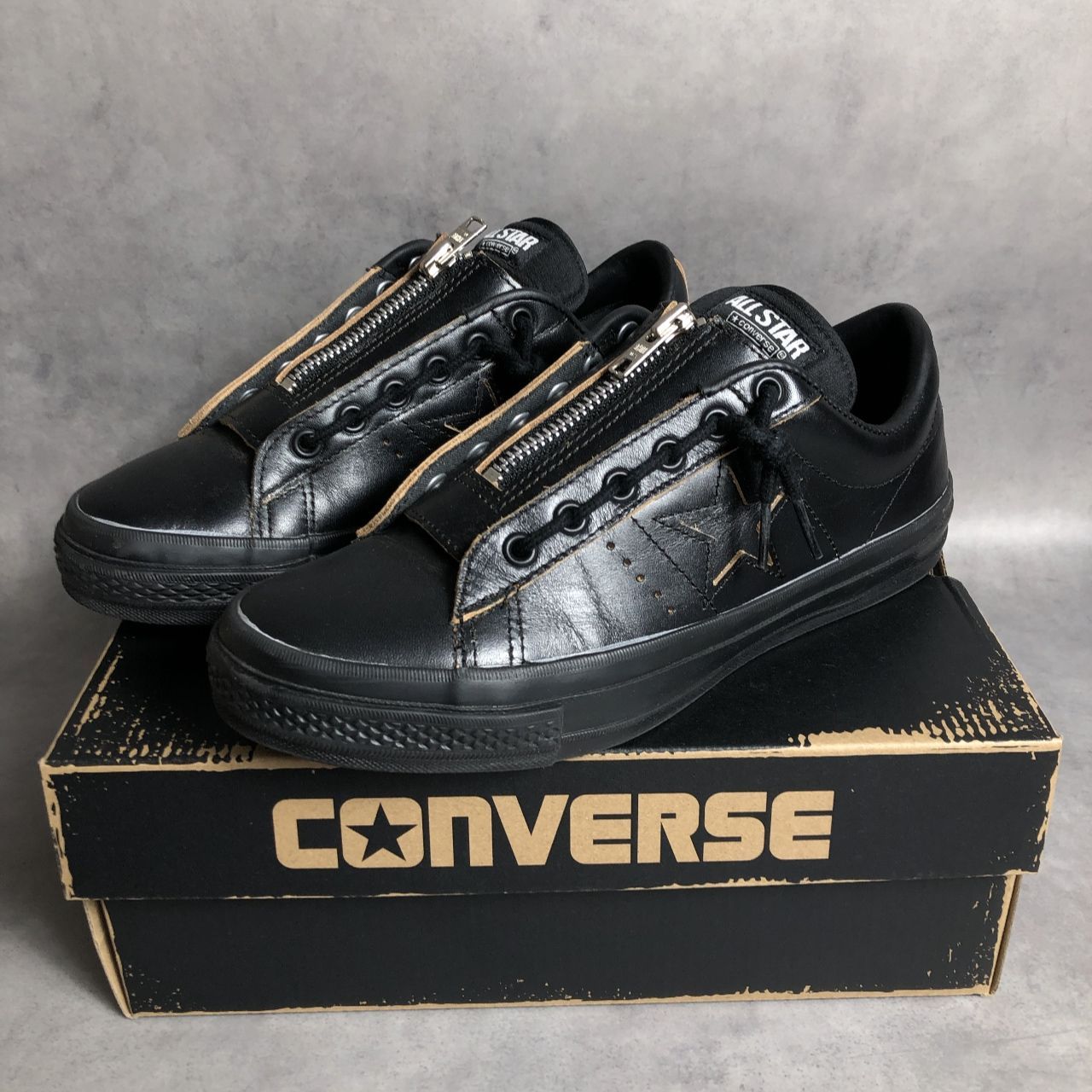 PQ398◇CONVERSE / Schott : ONE STAR Z◇26cm◇黒 コンバース ショット ワンスターゼット 24,090円