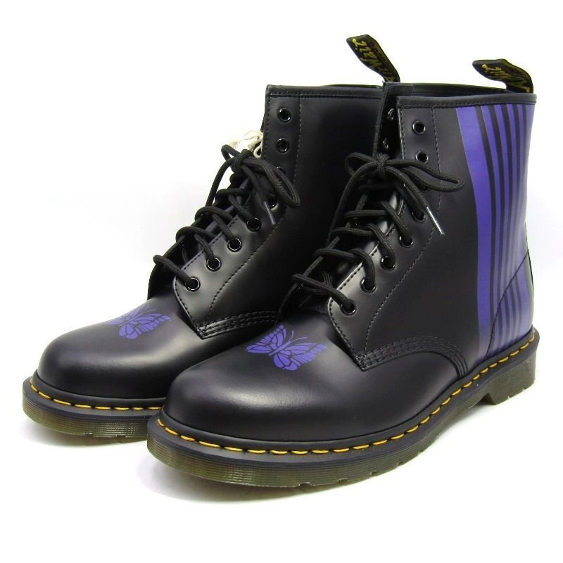 未使用 Needles × Dr.Martens ドクターマーチン UK11 8ホールブーツ THE 1460 REMASTERED ニードルズ 26258011 NEEDLES STRIPE 18002098