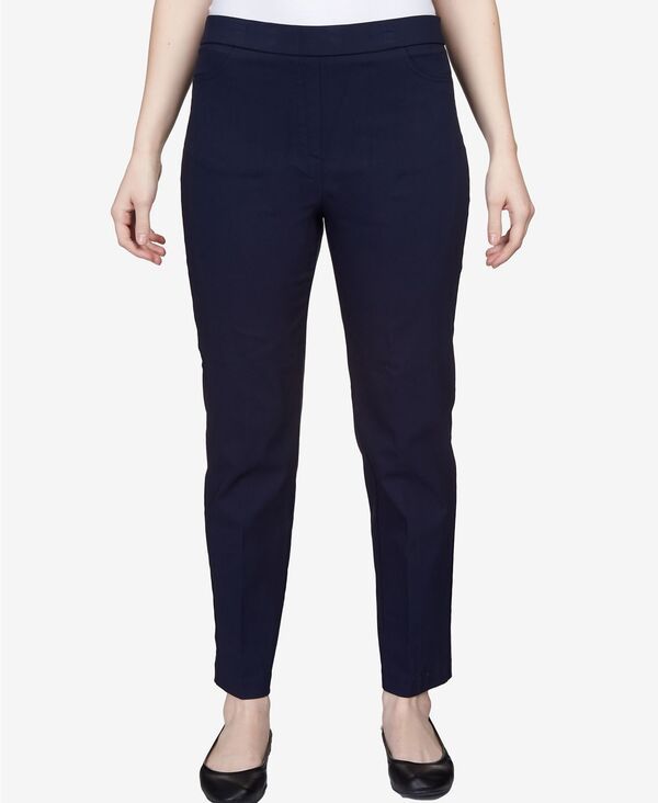 アルフレッド ダナー レディース ボトムス カジュアルパンツ プチ Alfredunner Petite Classics TummyControl PullOn StraightLeg Pants Petite Petite Short Navy ネイビー
