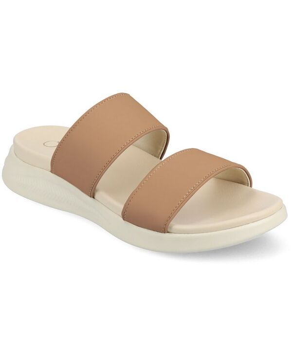 ジュルネ コレクション レディース シューズ サンダル Journee Collection Womens Janis SlipOn Wedge Sandals Sand サンド
