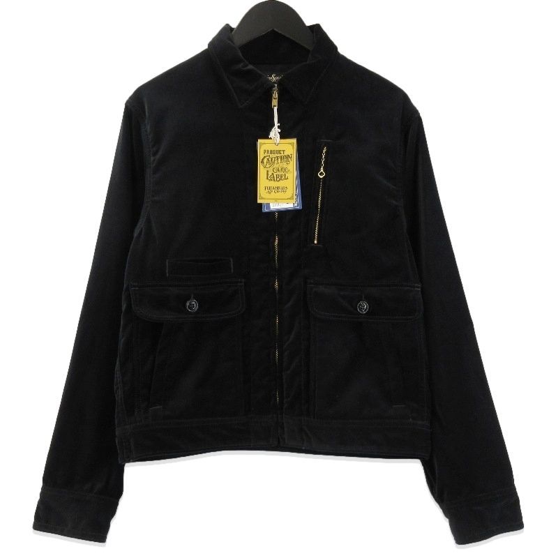 未使用 FREEWHEELERS フリーホイーラーズ ガレージワーカージャケット 2531018 GARAGE WORKER JACKET NIGHT ブラック 黒 38 71015833