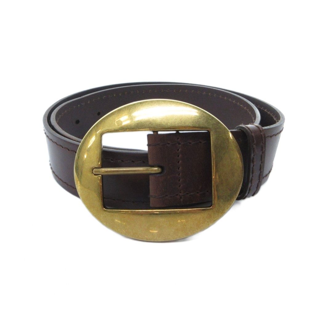 ドルチェ&ガッバーナ ドルガバ DOLCE&GABBANA オーバルバックル レザー
