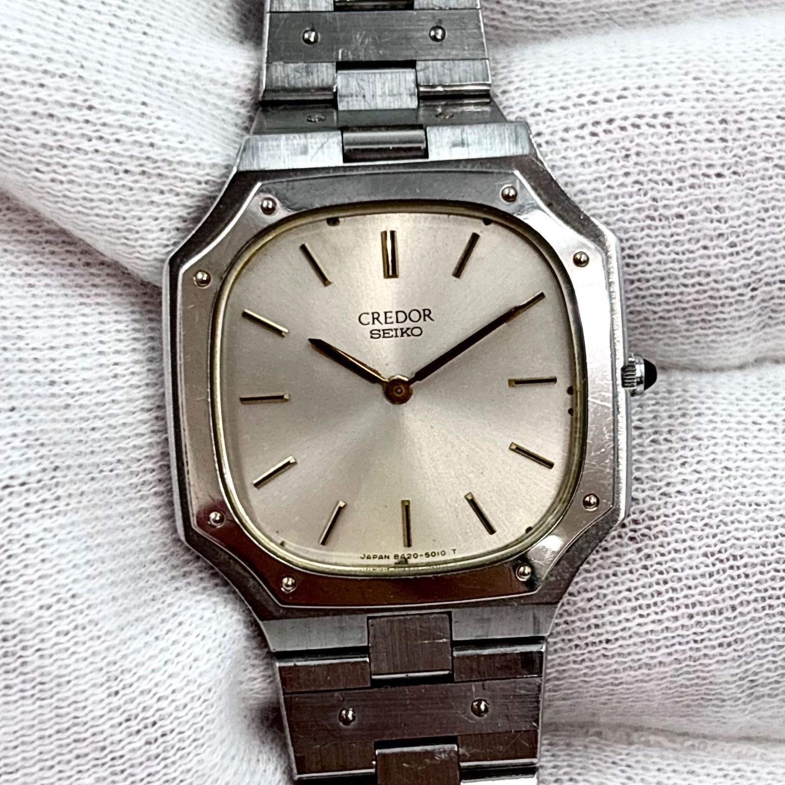 稼働】SEIKO/セイコー CREDOR/クレドール 腕時計 クォーツ オクタゴン