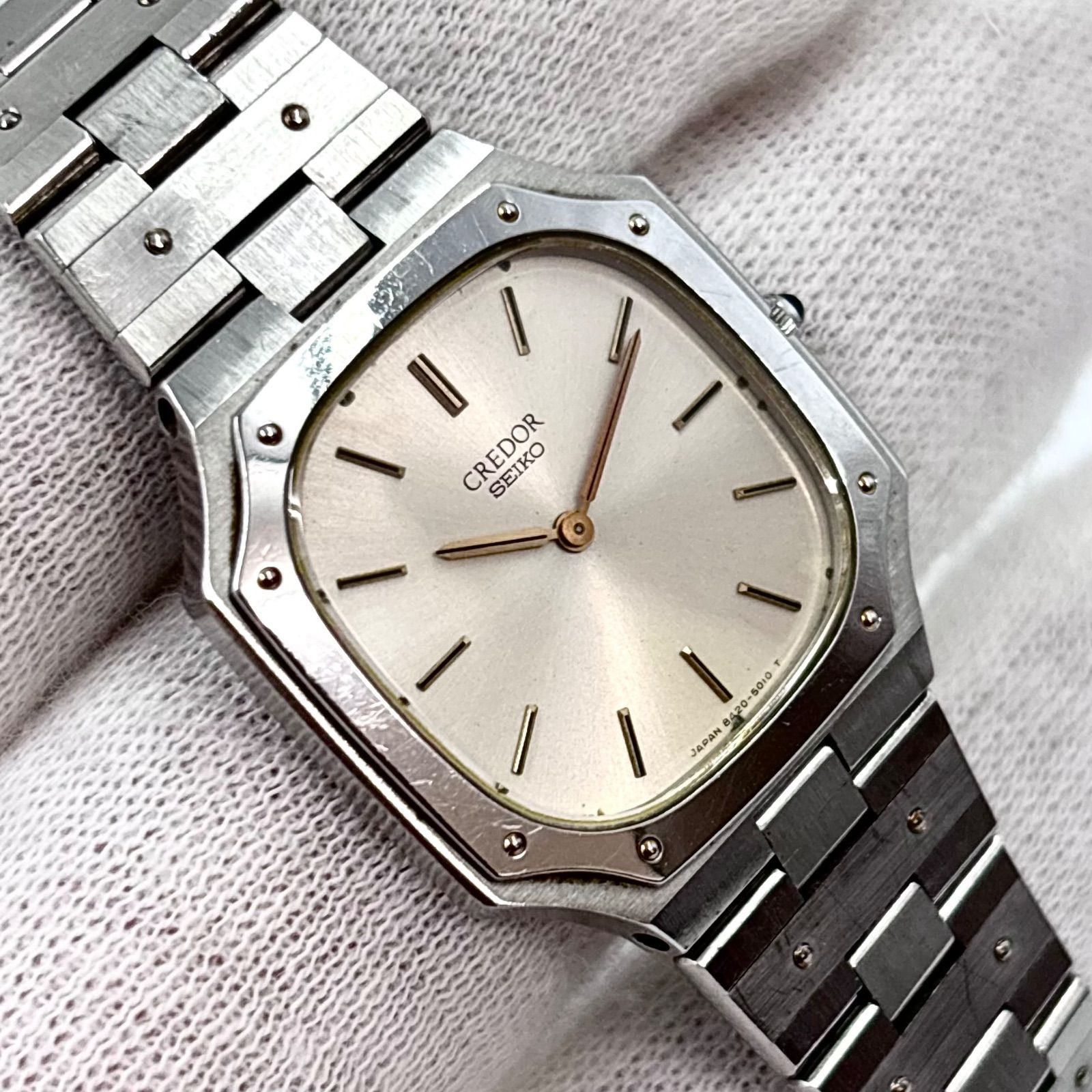 稼働】SEIKO/セイコー CREDOR/クレドール 腕時計 クォーツ オクタゴン