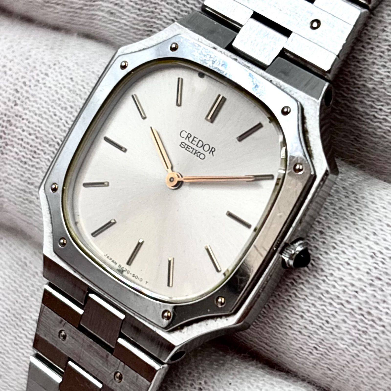 稼働】SEIKO/セイコー CREDOR/クレドール 腕時計 クォーツ オクタゴン