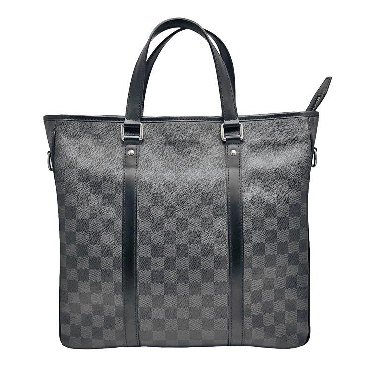 LOUIS VUITTON ルイヴィトン グラフィット タダオPM M41259 2way ハンドバッグ ブラック PVC キャンバス レザー メンズ