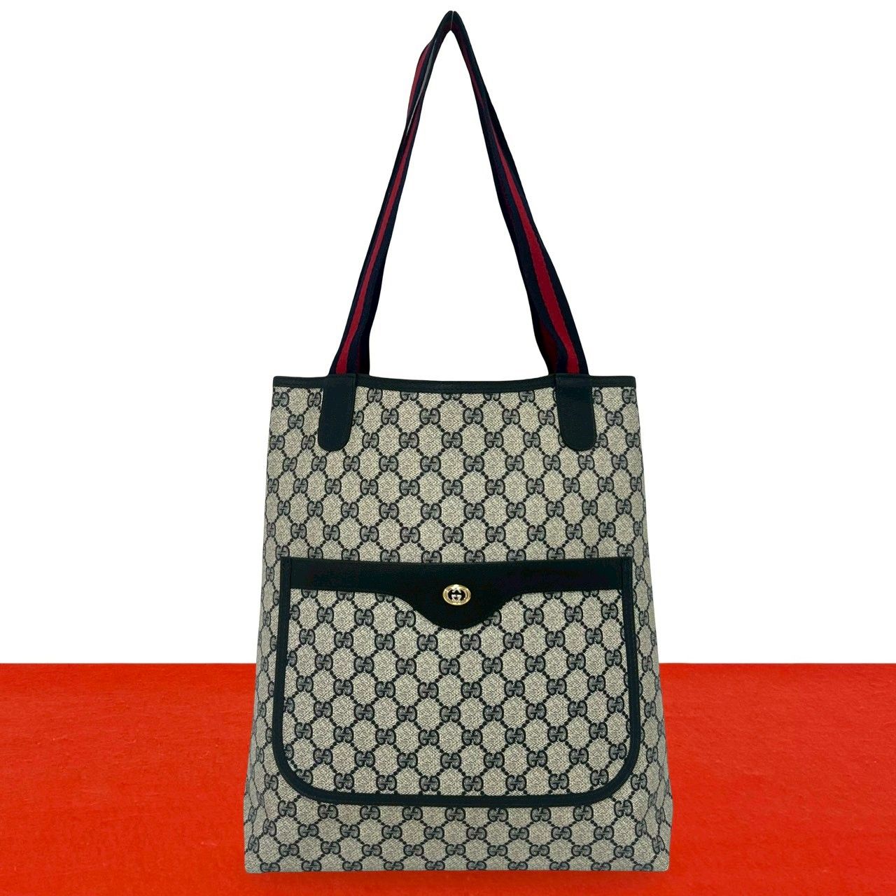 極 美品 GUCCI グッチ オールドグッチ ヴィンテージ シェリーライン GG 