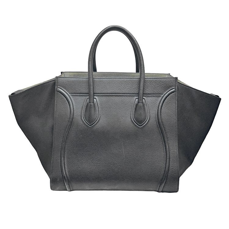 CELINE セリーヌ ラゲージ ファントム ハンドバッグ ブラック カーフ