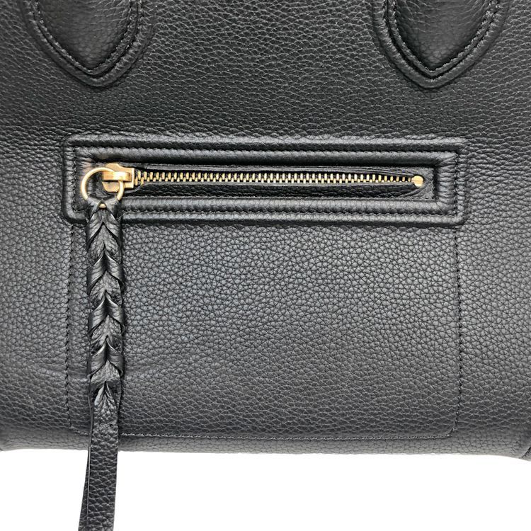 CELINE ラゲージ　ファントム CELINE セリーヌ ラゲージ ファントム ハンドバッグ ブラック カーフ
