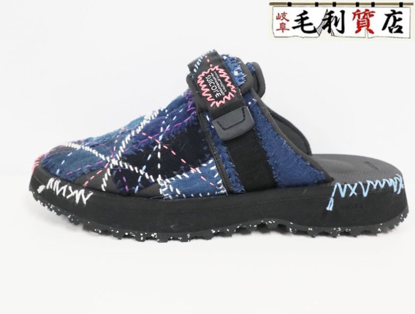 SUICOKE スイコック ZAVO-PUFFAB サボ ミュール クロッグ サンダル ブラック ブルー 極上美品 靴