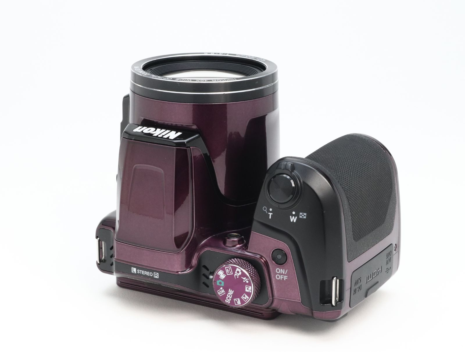 C (やや難あり) Nikon ニコン COOLPIX B500 プラム 返品不可 55-200