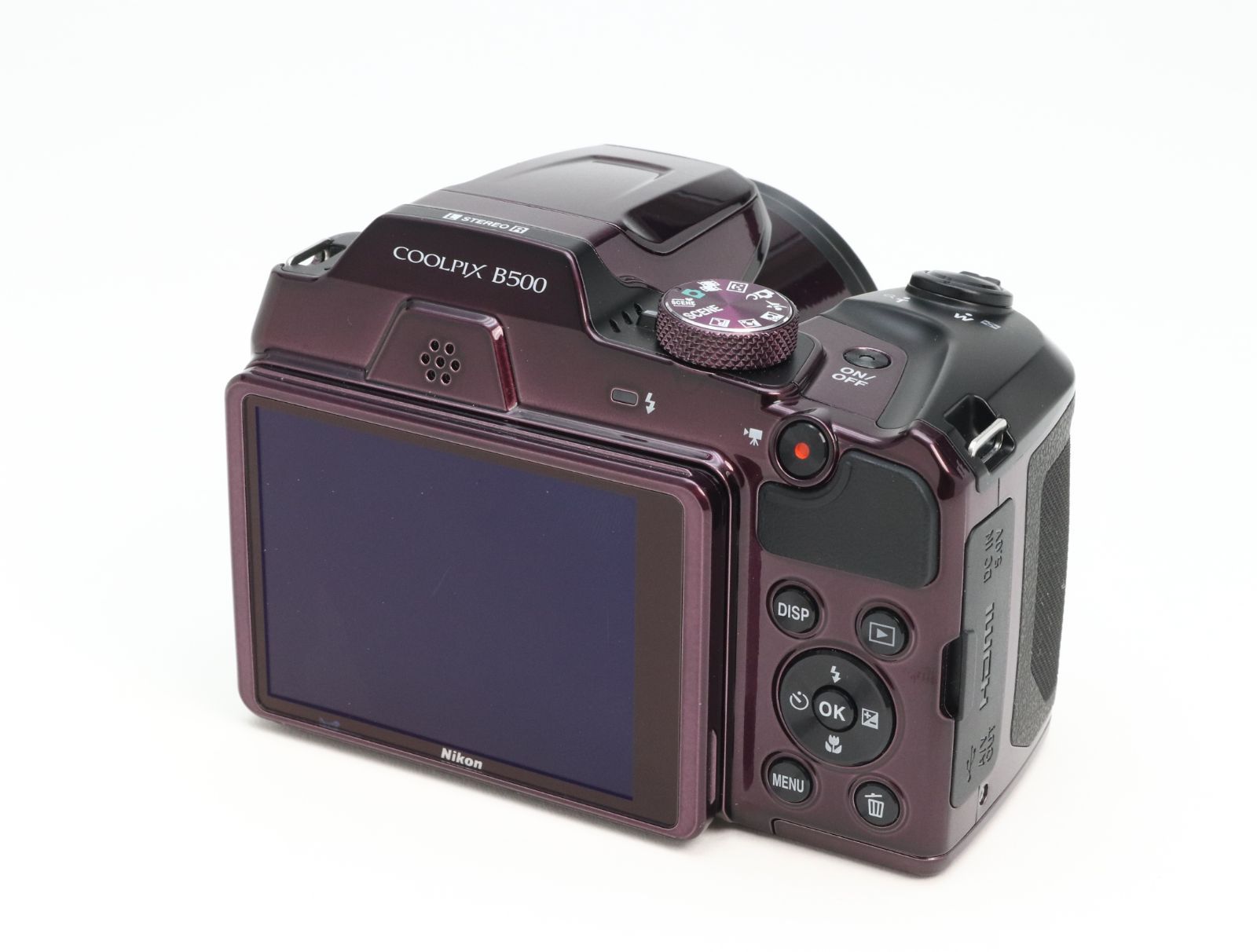 C (やや難あり) Nikon ニコン COOLPIX B500 プラム 返品不可 55-200