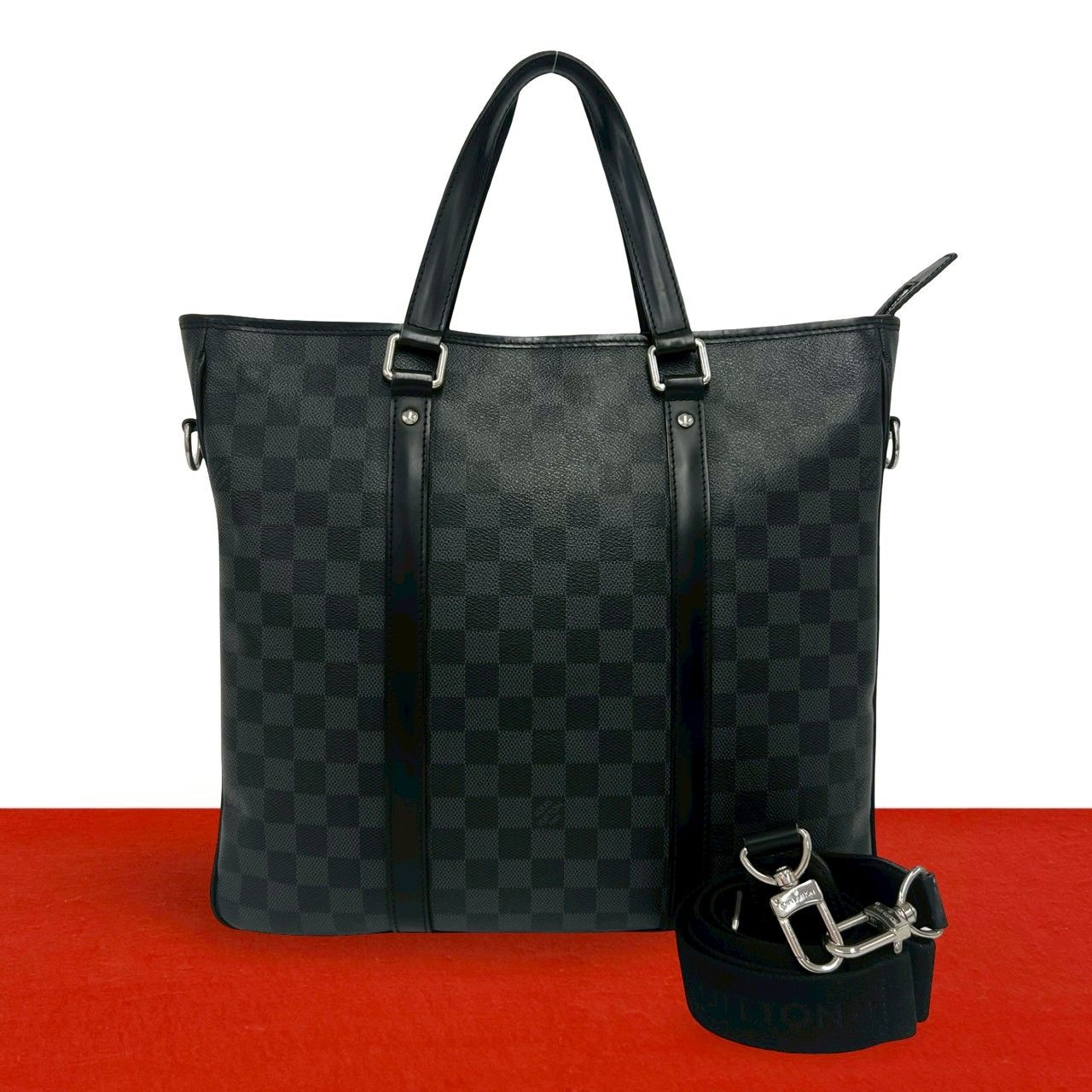 極 美品 LOUIS VUITTON ルイヴィトン タダオ ダミエ グラフィット