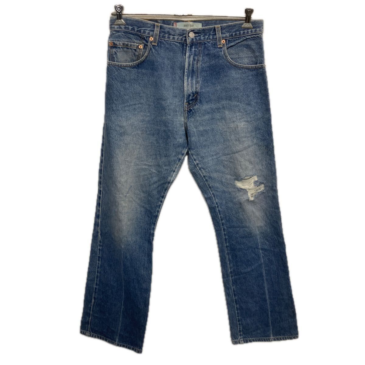 メキシコ製 Levi's 517 デニムパンツ W33 ライトブルー リーバイス ジップアップ アメカジ ジーンズ デニム ブーツカット 2601-162