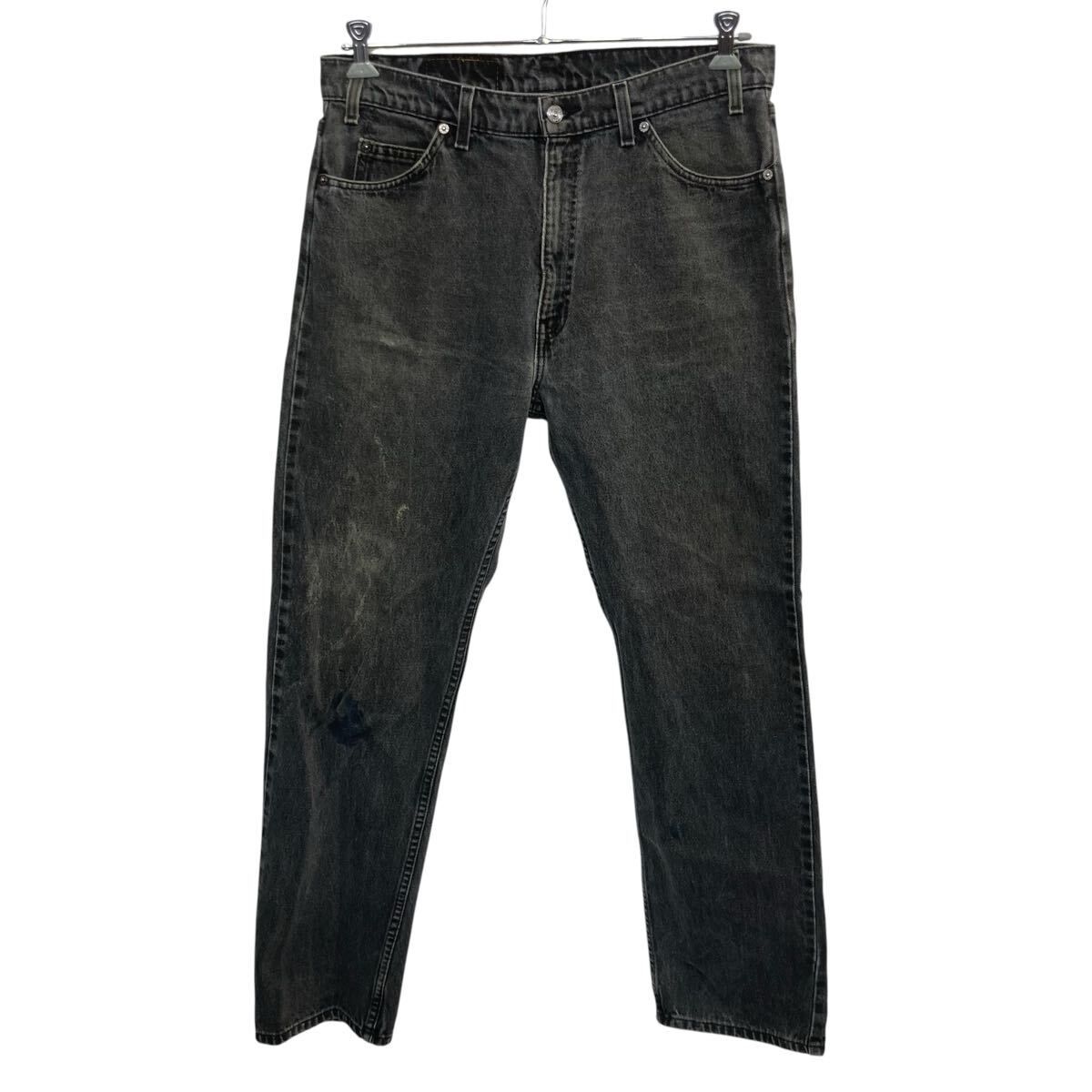 90s メキシコ製 Levi's 505 デニムパンツ W36 ブラック リーバイス ジップアップ 97年製 紙タグ オレンジタブ アメカジ ジーンズ 2603-253