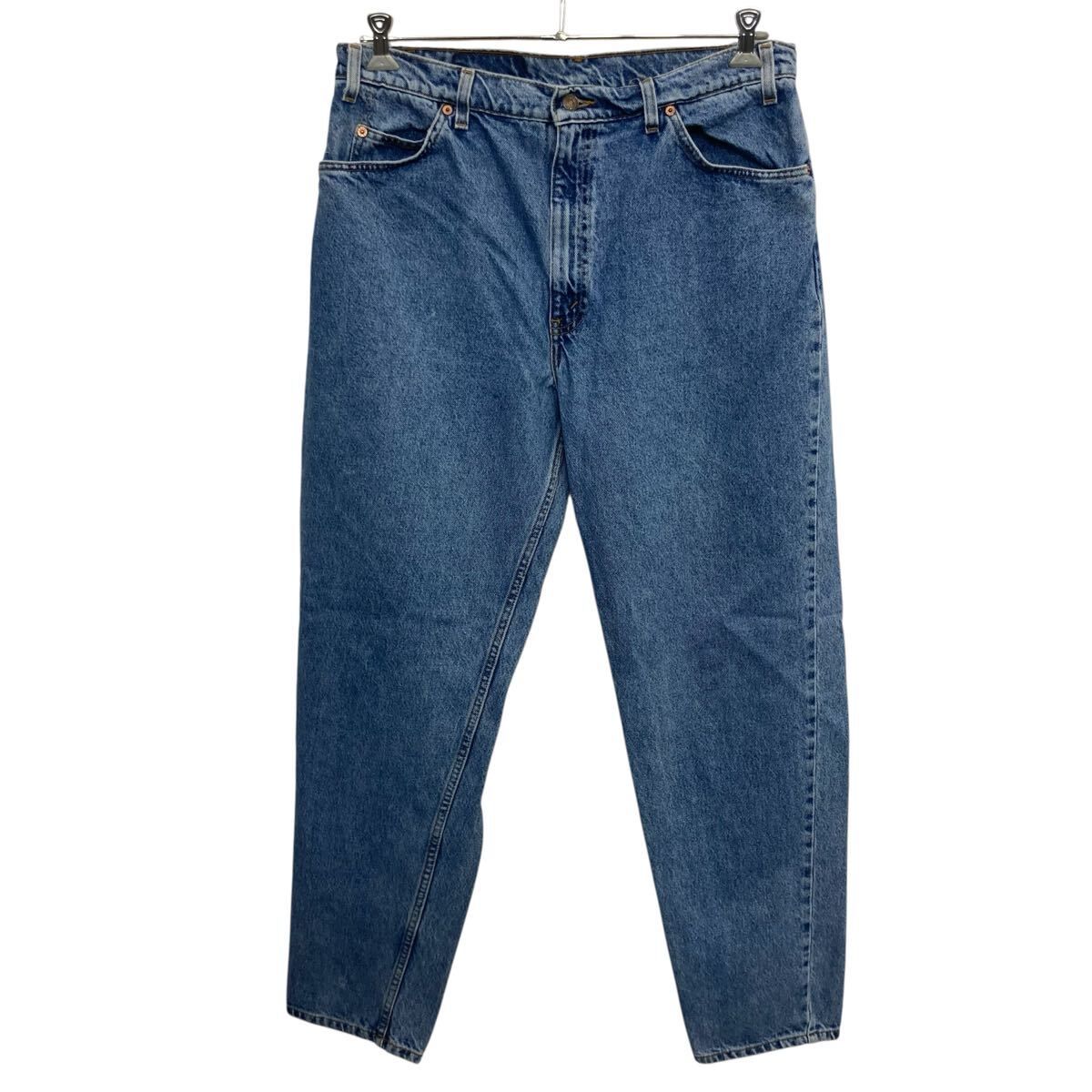90s メキシコ製 Levi's 550 デニムパンツ W38 ブルー リーバイス ジップアップ 94年製 紙タグ オレンジタブ アメカジ ジーンズ 2603-258