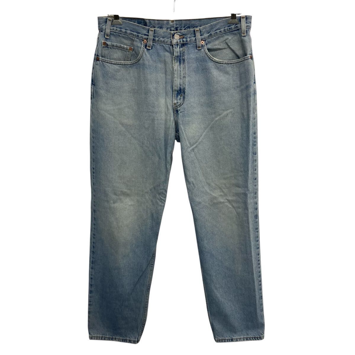 00s メキシコ製 Levi's 550 デニムパンツ W38 ライトブルー リーバイス ジップアップ 00年製 紙タグ リラックスフィット アメカジ 2603-261