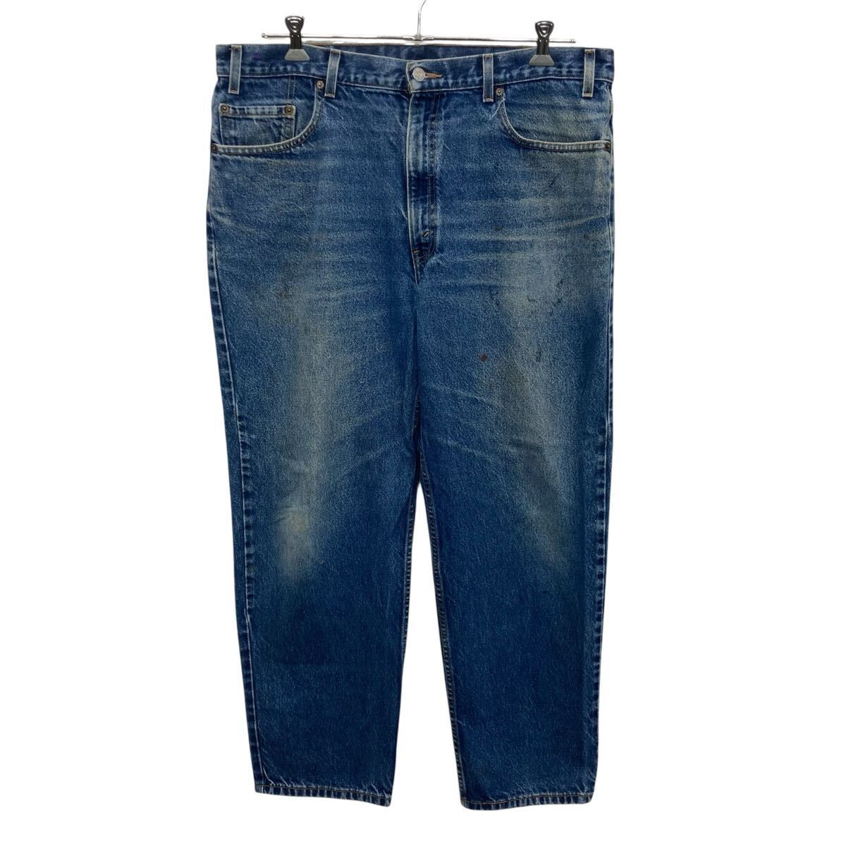 00s メキシコ製 Levi's 550 デニムパンツ W40 インディゴブルー リーバイス ジップアップ 00年製 紙タグ アメカジ ジーンズ 2604-459
