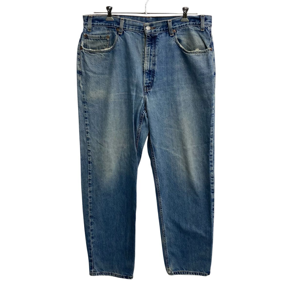 00s メキシコ製 Levi's 550 デニムパンツ W40 ライトブルー リーバイス ジップアップ 01年製 紙タグアメカジ デニム ジーンズ 2604-484
