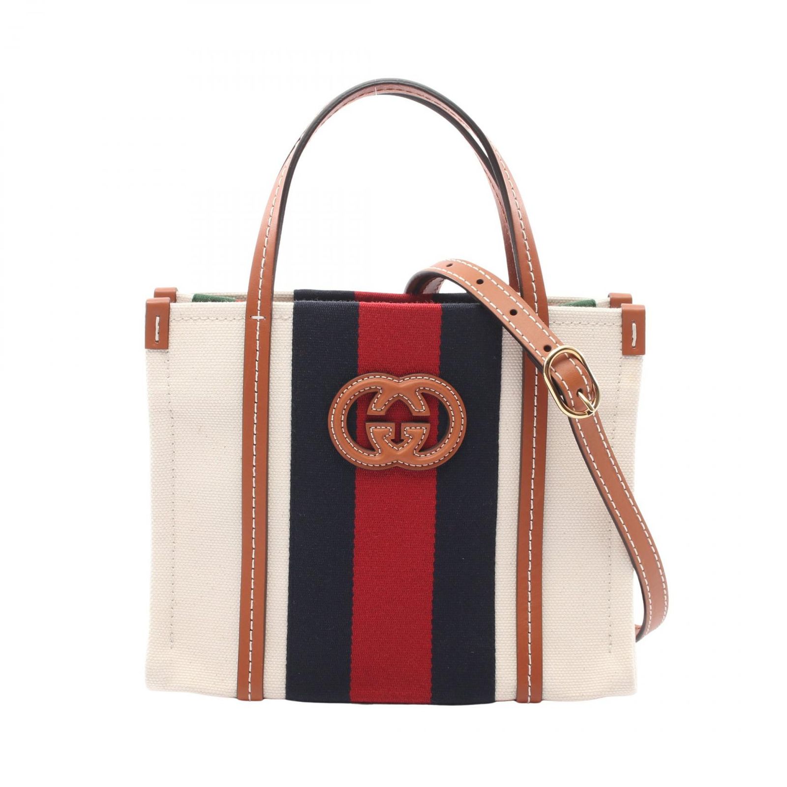 GUCCI グッチ インターロッキングG ミニ 2WAY トートバッグ