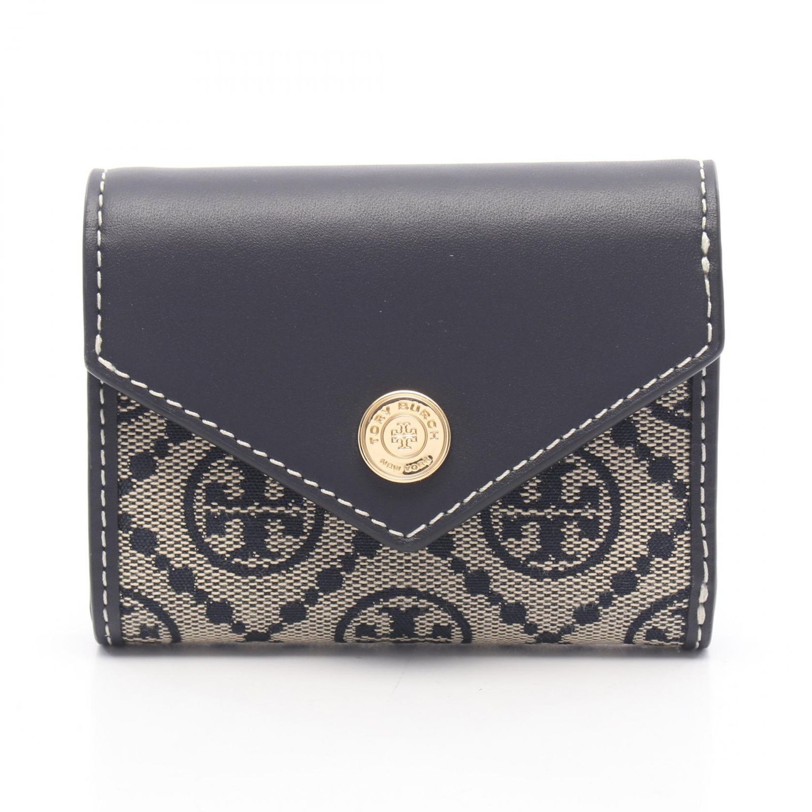 Tory Burch トリーバーチ Tモノグラム エンベロープ コンパクトウォレット 三つ折り財布
