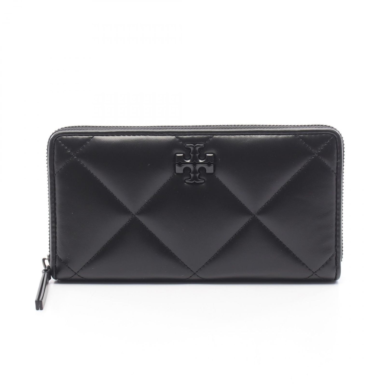 Tory Burch トリーバーチ KIRA DIAMOND QUILT POWDER COATED ZIP CONTINENTAL WALLET ラウンド長財布