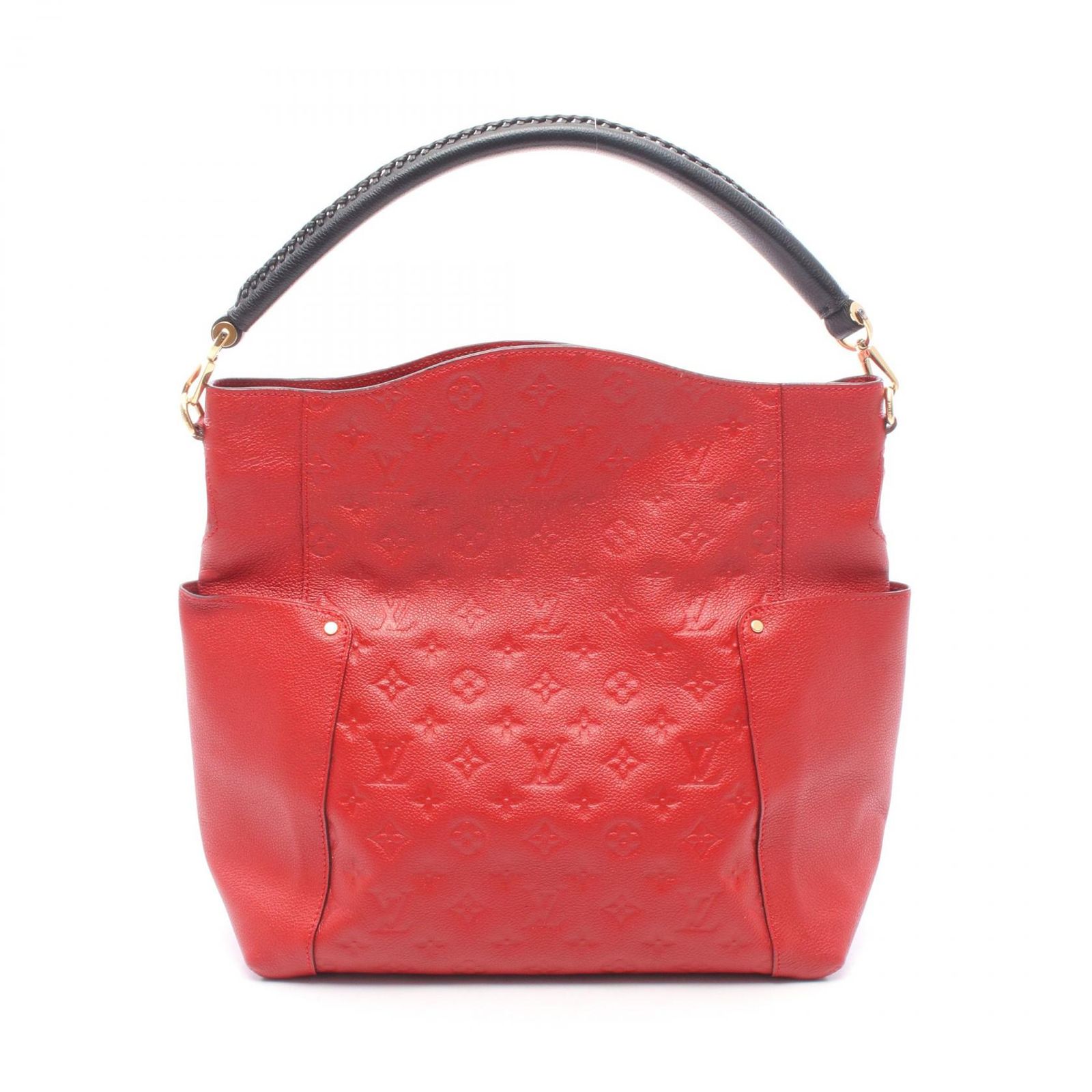 LOUIS VUITTON ルイ・ヴィトン バガテル モノグラムアンプラント アプリコ ショルダーバッグ