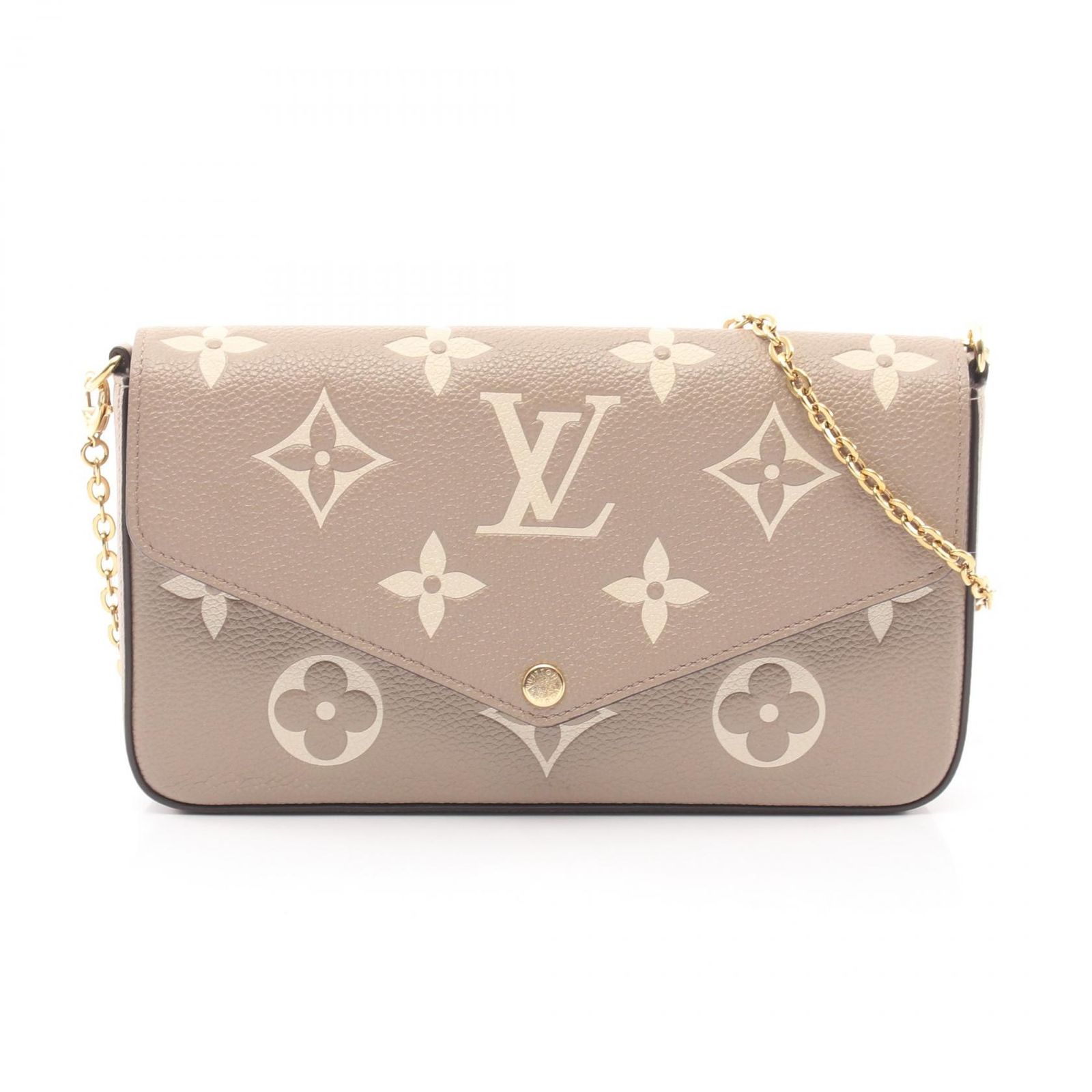 LOUIS VUITTON ルイ・ヴィトン ポシェット フェリシー モノグラムアンプラント トゥルトレール クレーム ショルダーバッグ