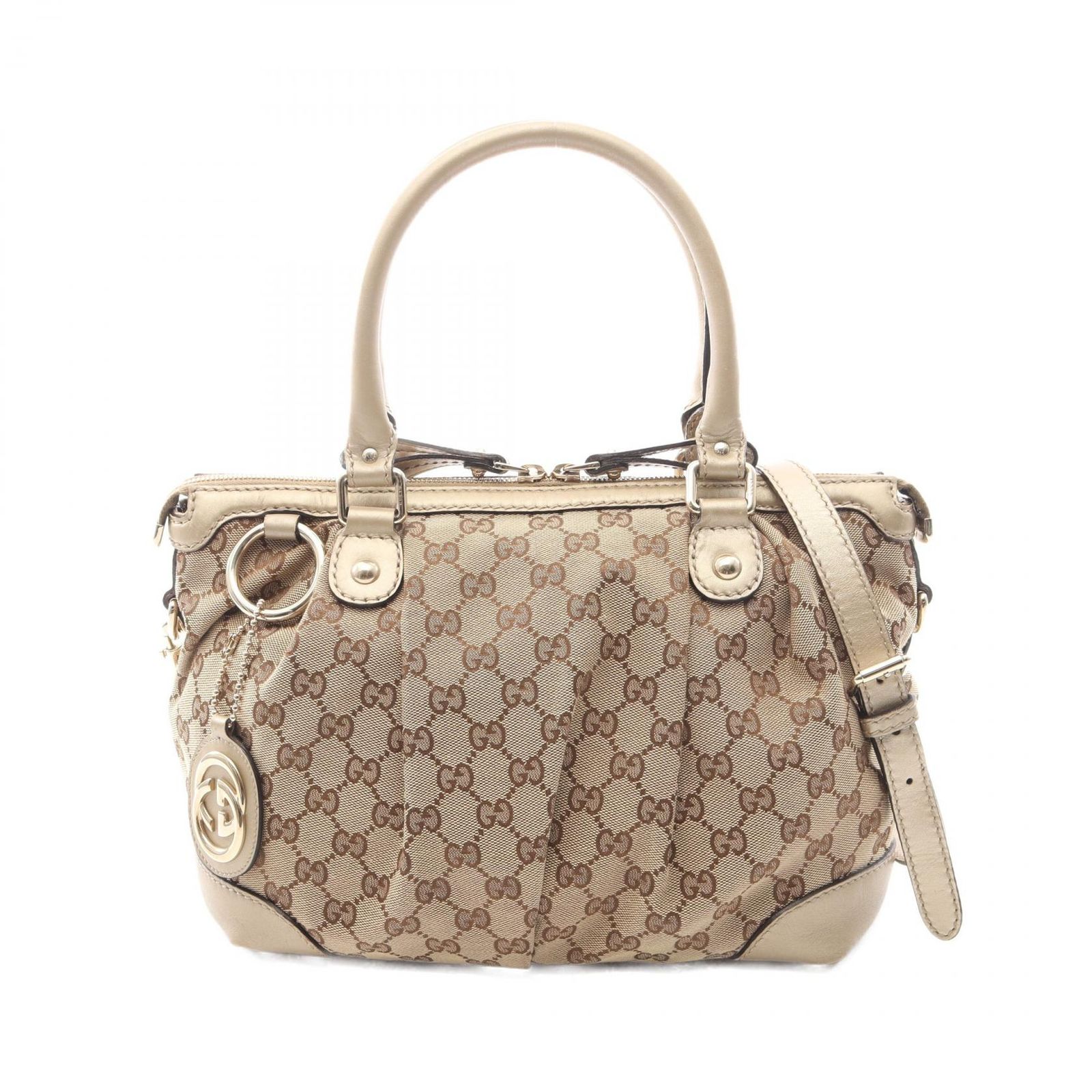 GUCCI グッチ スーキー GGキャンバス 2WAY ハンドバッグ