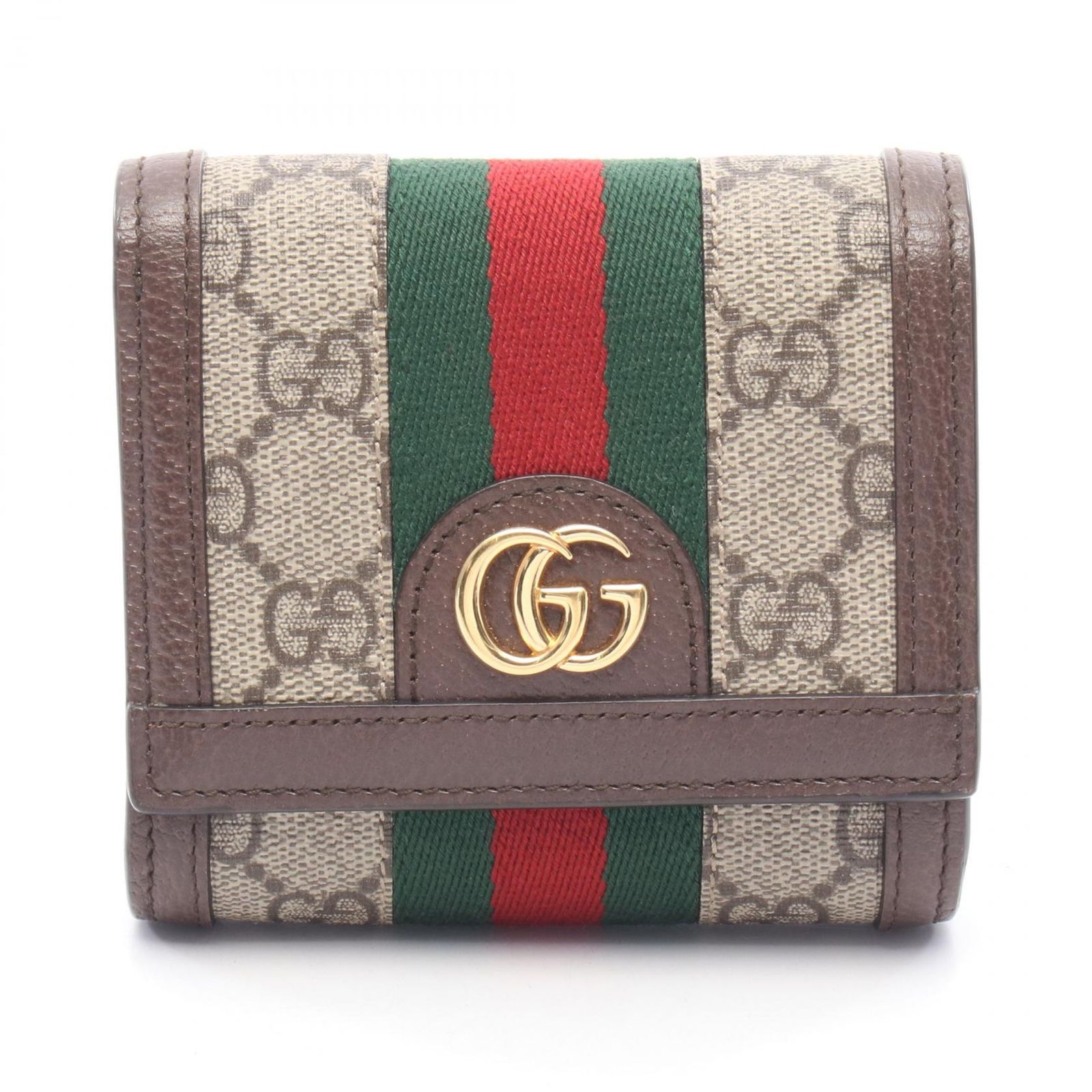 GUCCI グッチ オフィディア GGスプリーム ウォレット シェリーライン 二つ折り財布