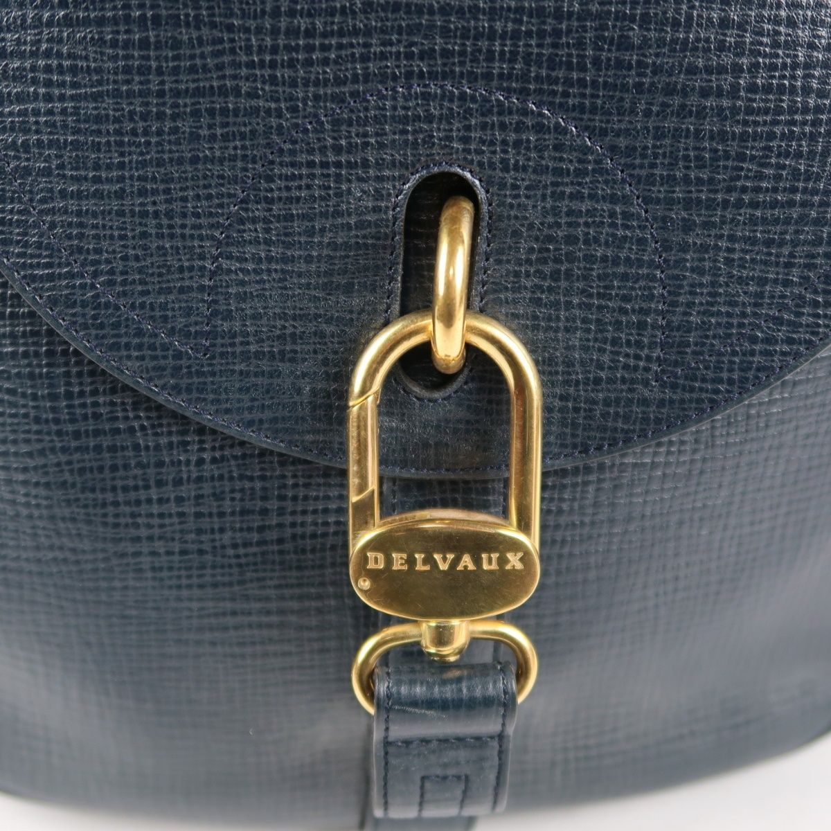 美品】DELVAUX デルボー 王室御用達 ショルダーバッグ ネイビー系 