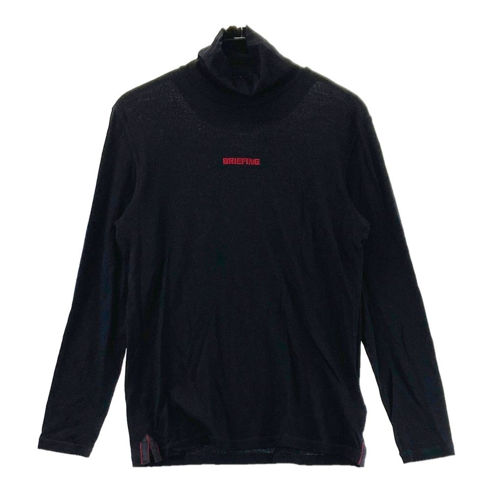 サイズ：M BRIEFING GOLF ブリーフィング ハイネック長袖Tシャツ ブラック系 [240003001961] ゴルフウェア メンズ ストスト