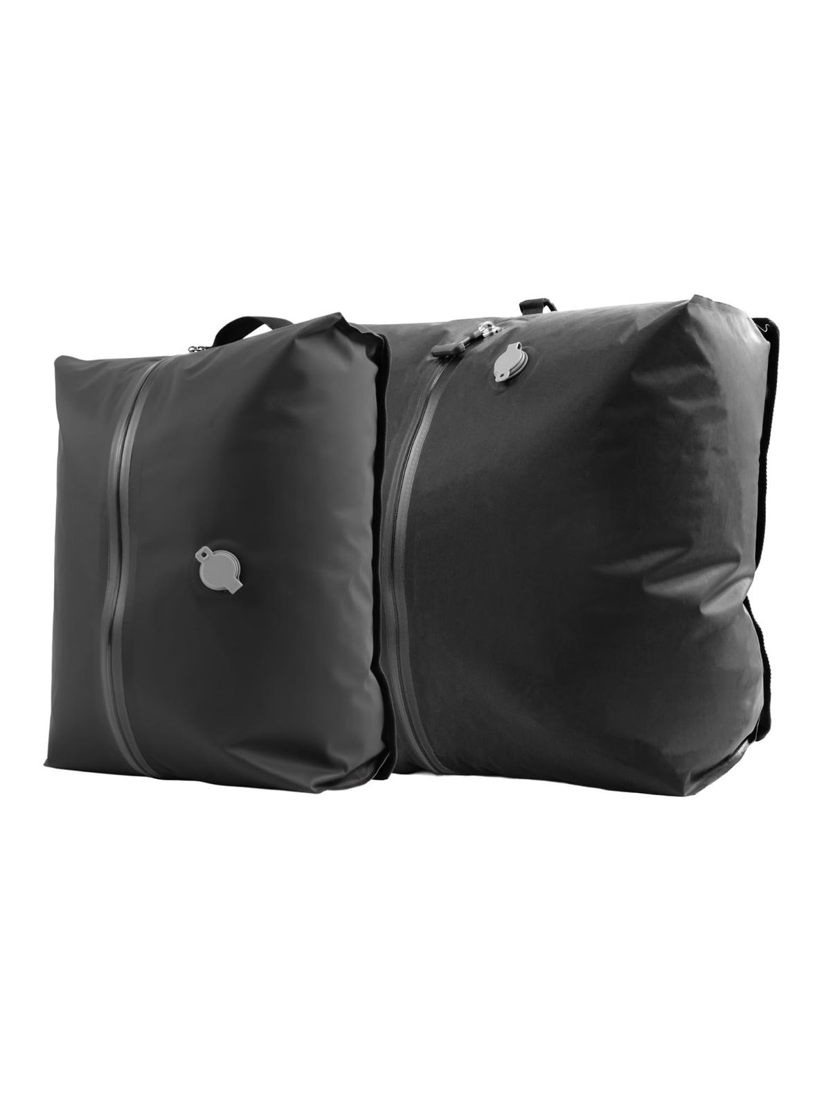 圧縮袋 packzip【繰り返し使えるｘポンプ不要】 旅行 出張 衣類 収納バッグ バルブ式 省スペース 防水 大容量 パッキングオーガナイザー BOOMIE (ブラック, 16L+25L)as e016a6be