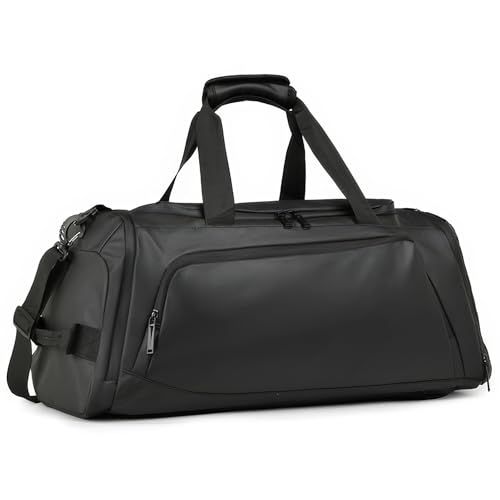 [MxploKeR] ボストンバッグ 大容量 35L 防水 軽量 4WAY 靴収納 スポーツバッグ メンズ 旅行 出張 ジム ゴルフ【日本企業企画】 (ブラック)as 0e9e0d67