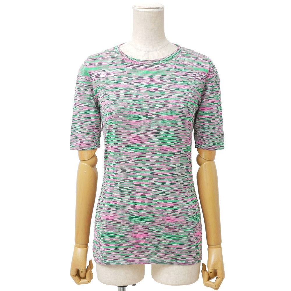 ■美品■Missoni ミッソーニ ニット サイズ40 半袖 クルーネック ブランド古着【中古】20260529/RA9568
