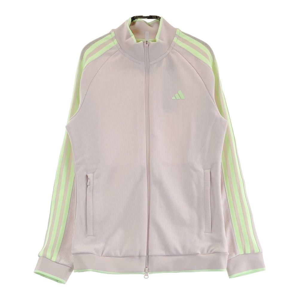サイズ：M ADIDAS GOLF アディダスゴルフ ; IK9795 2024年モデル ジップジャケット スリーストライプ ピンク系 [240101475152] ゴルフウェア レディース ストスト