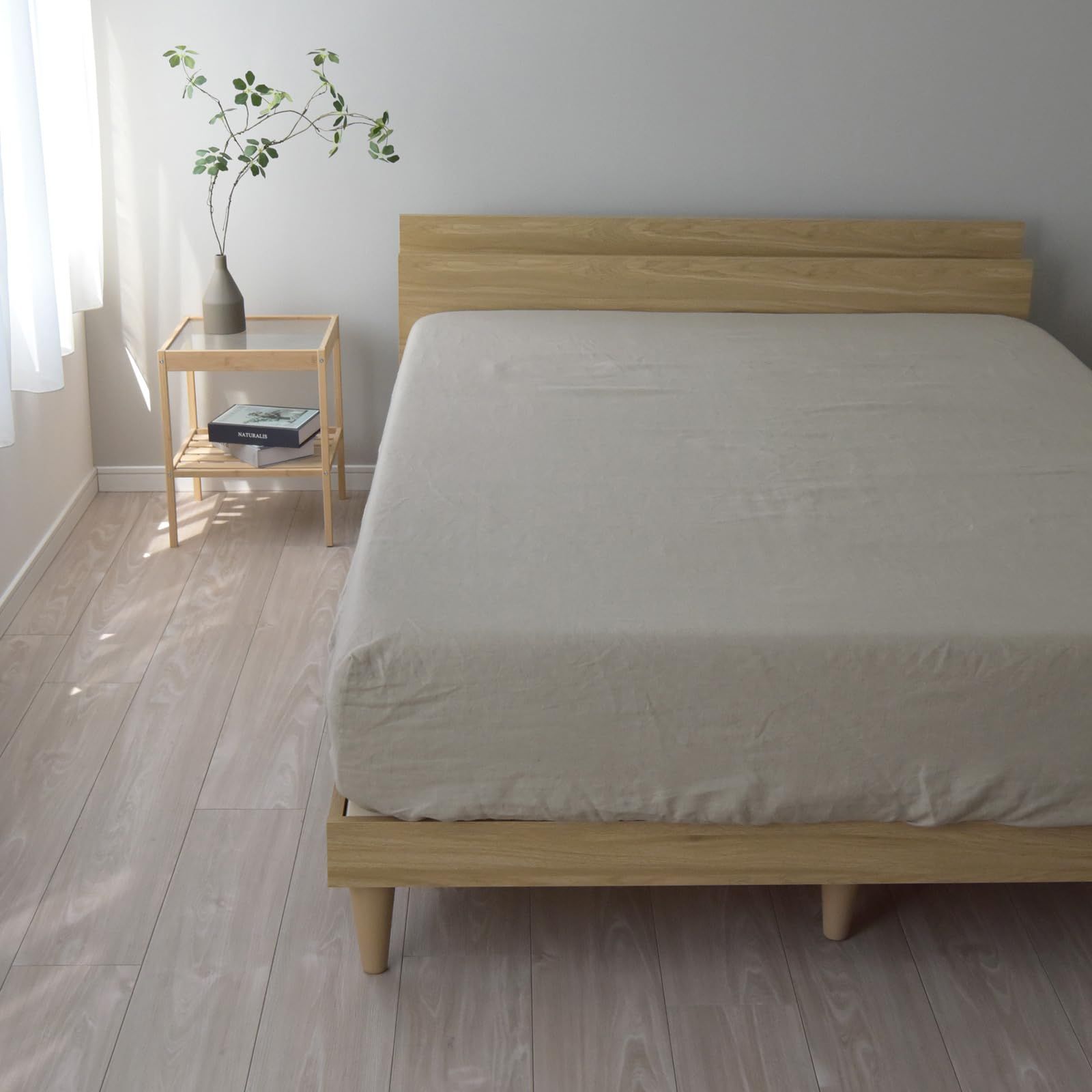 ベッドシーツ 麻 100% 日本製 ベージュ ダブルサイズ 140×200×30cm Lino リネン ボックスシーツ おしゃれ 北欧 洗える スリープテイラー リーノ″mn b27772d7