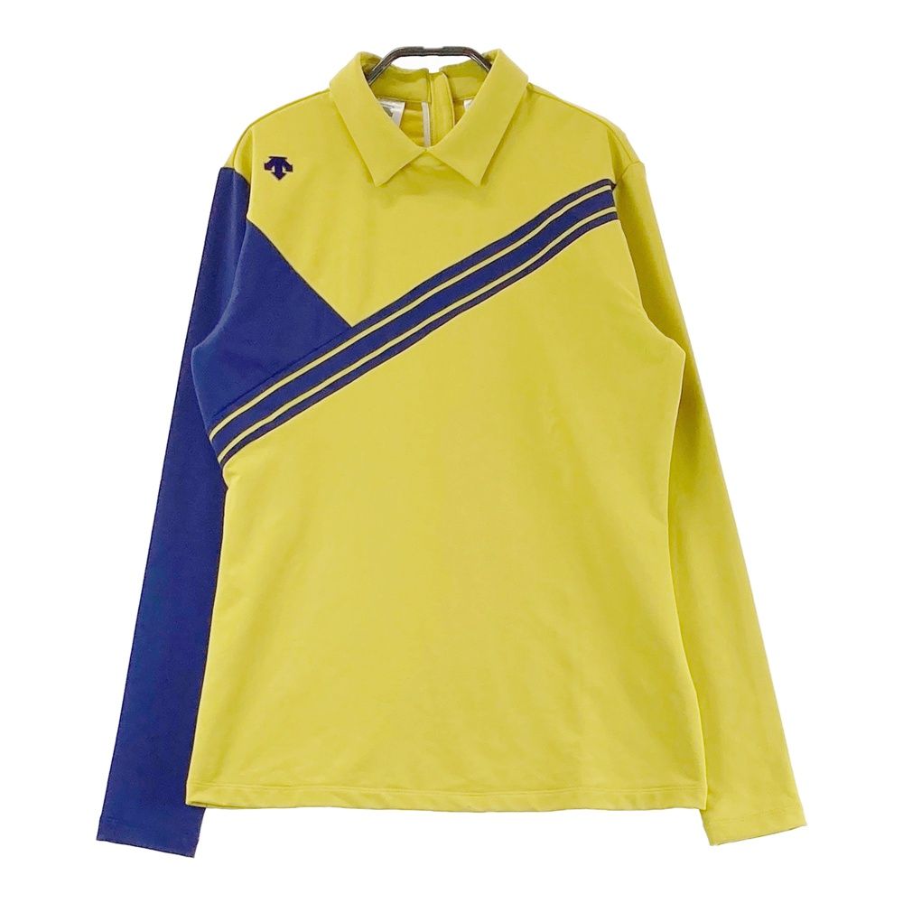 サイズ：L DESCENTE GOLF デサントゴルフ 襟付き 長袖Tシャツ イエロー系 [240101484101] ゴルフウェア レディース ストスト