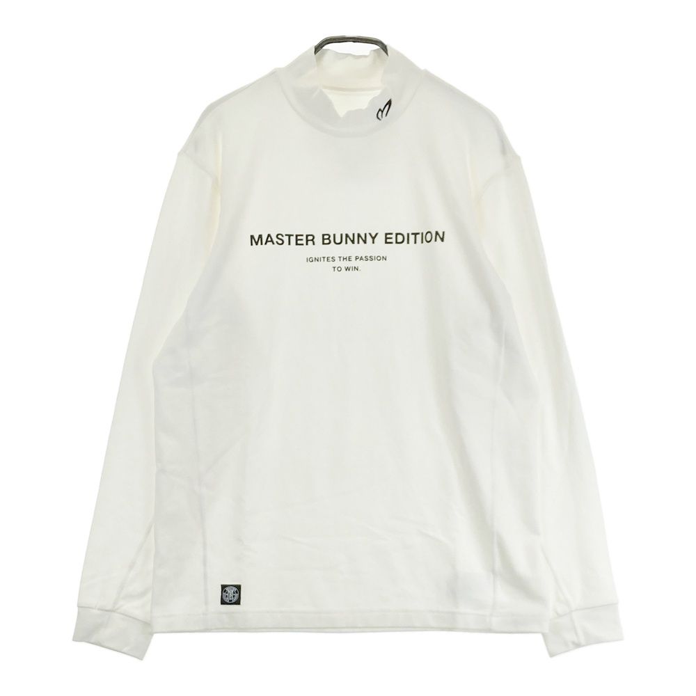 サイズ：4 MASTER BUNNY EDITION マスターバニーエディション 2023年 ハイネック 長袖Tシャツ ホワイト系 [240101498779] ゴルフウェア メンズ ストスト