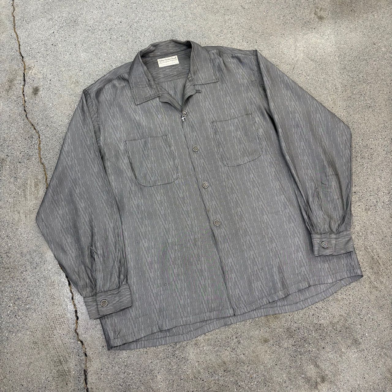 【Custom Created Casuals】〜60s Rayon Loop Collar Shirt XL 