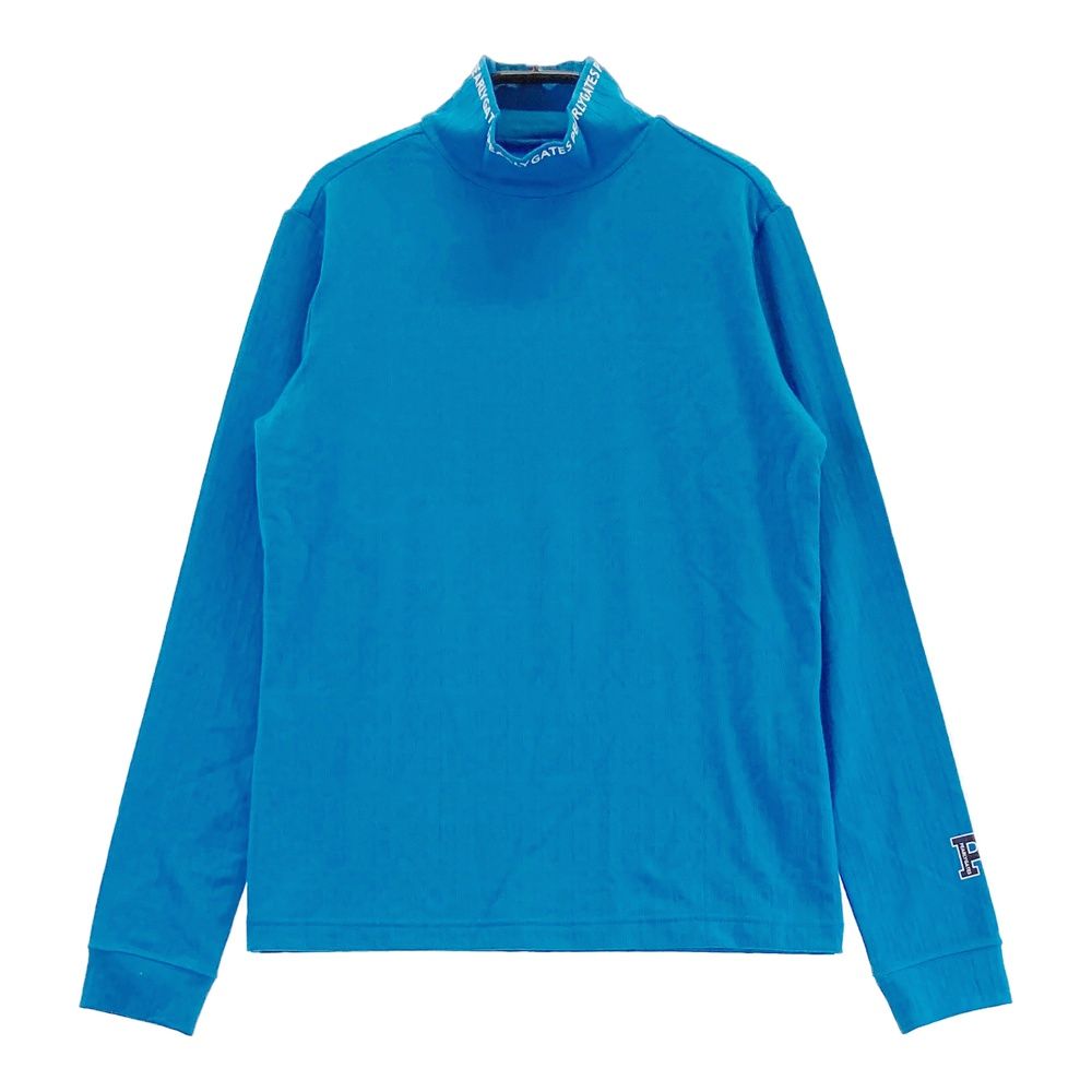 サイズ：1 PEARLY GATES パーリーゲイツ 2024年モデル ハイネック 長袖Tシャツ ブルー系 [240101573079] ゴルフウェア レディース ストスト