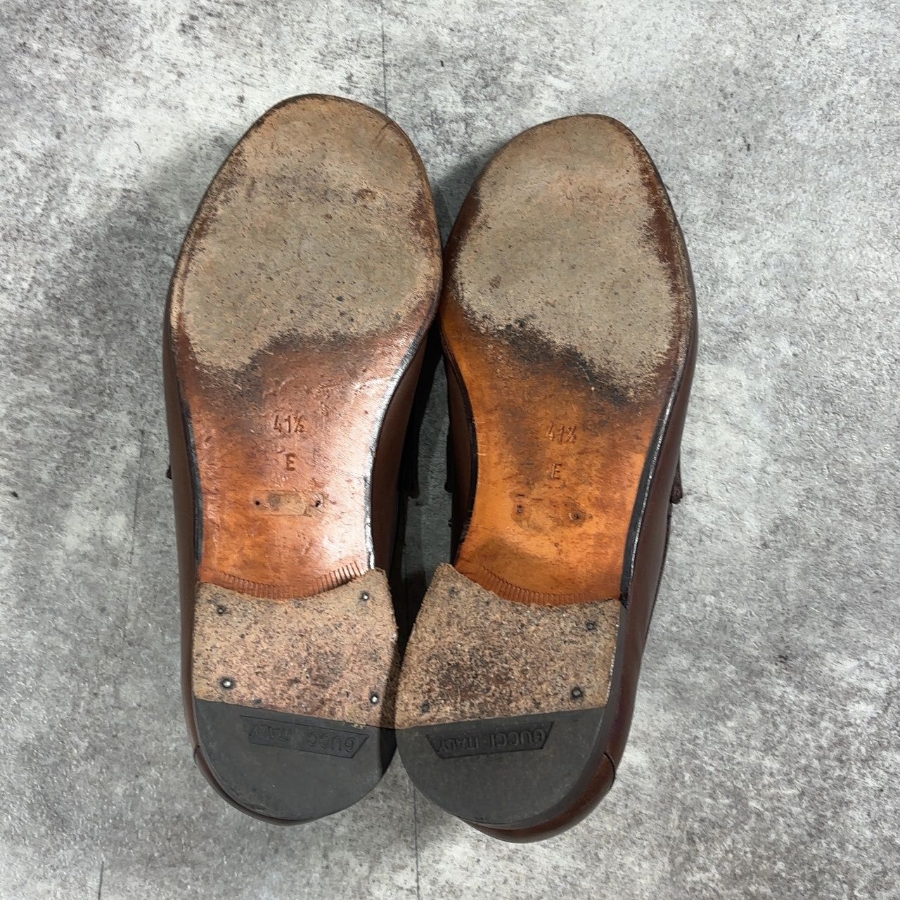 GUCCI 41✖︎41 オリバーガル GUCCI グッチ OLD GUCCI / ITALY製 Brown ホースビットローファー 41