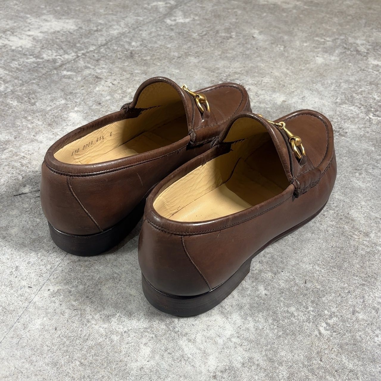 GUCCI グッチ OLD GUCCI / ITALY製 Brown ホースビットローファー 41